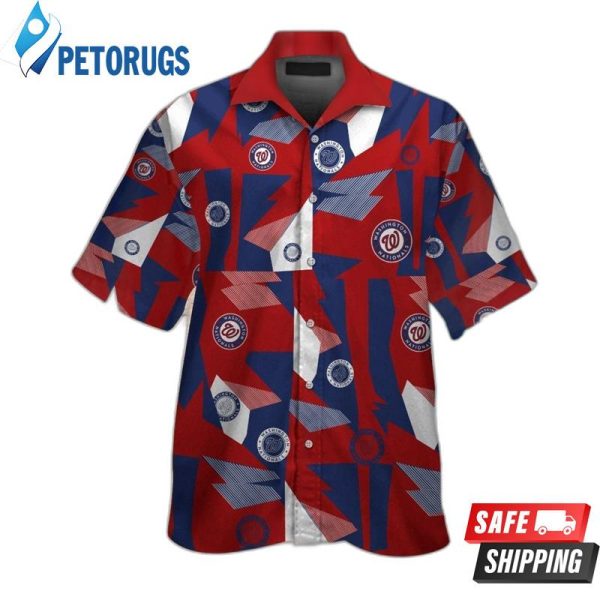 Washington Nationals Short Sleeve Hawaiian Shirt