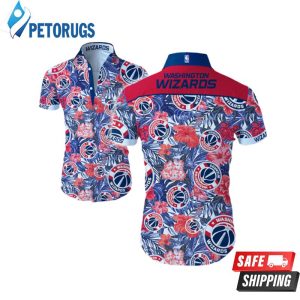 Washington Wizards Summer Button Up Hawaiian Shirt