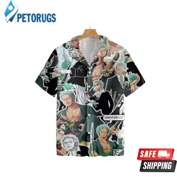 Zoro One Piece Full Printing Hawaiian Shirt